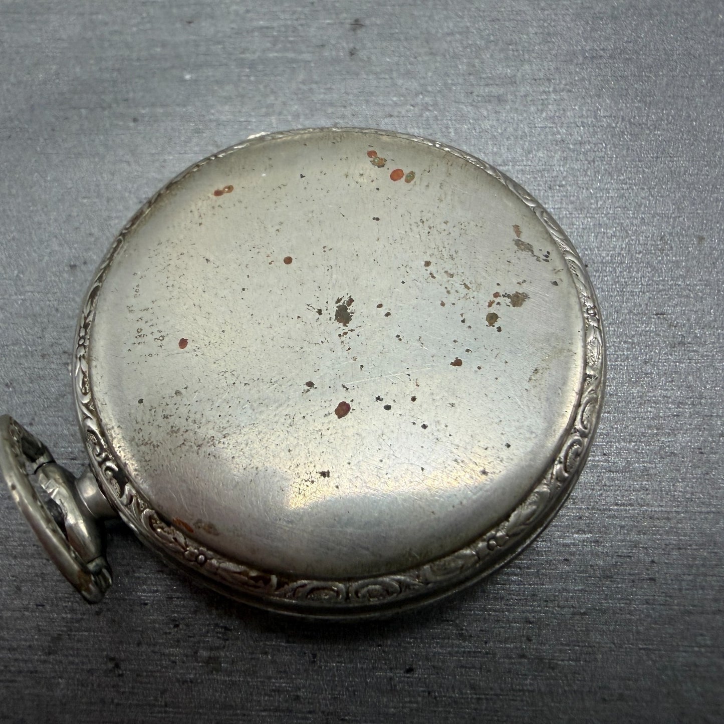 Waltham Pokect Watch White Dial Silver Tone Grade 210 Round Manual Wind PARTS7
