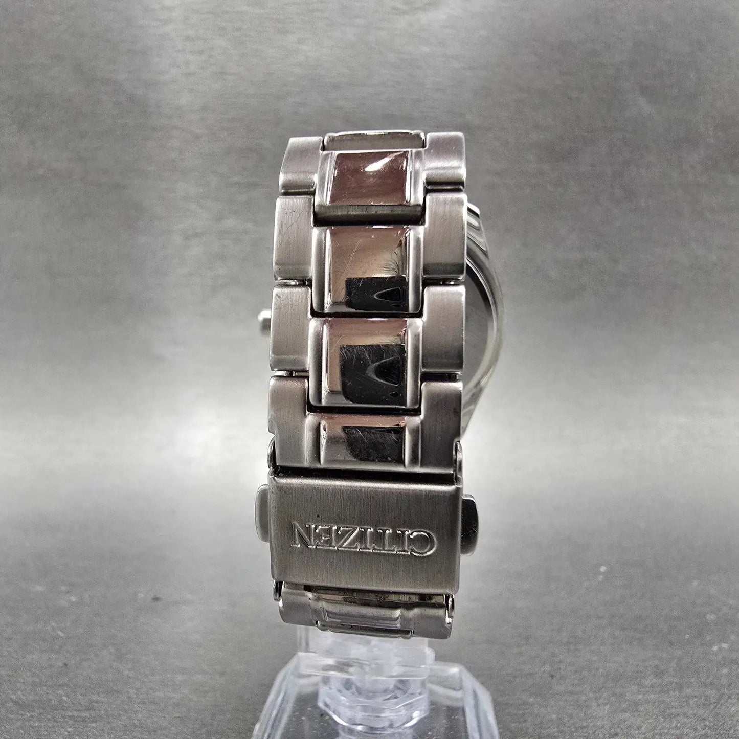 Citizen Eco-Drive Watch Men 38mm White Dial Steel Atomic Date H416-S046998 PARTS11