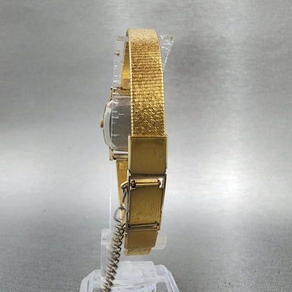 Seiko Watch Women 20mm Champagne Dial Gold Tone 54215180 New Battery7