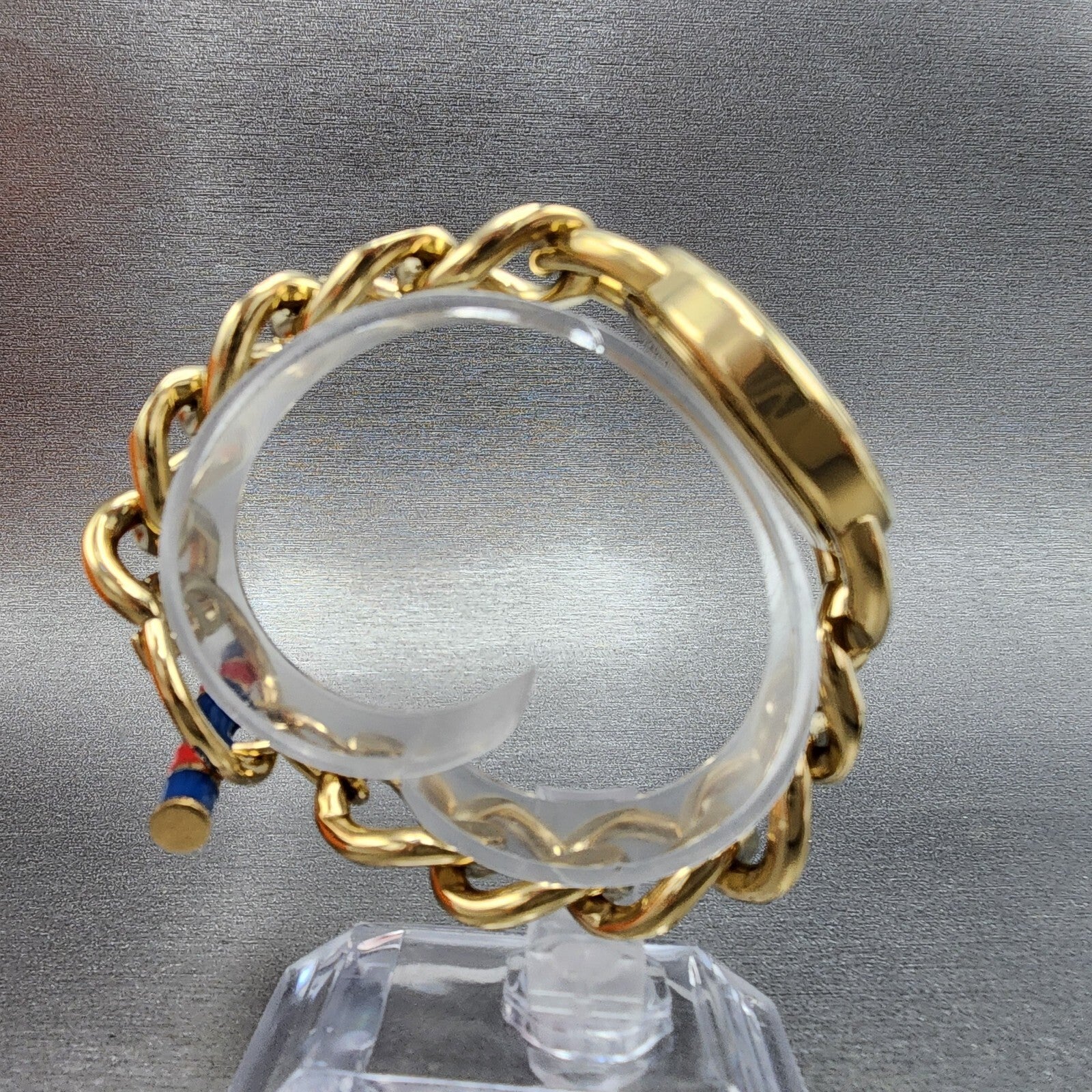 Tory Burch Ravello Watch Women 32mm Blue Dial Gold Tone Round TBW72129