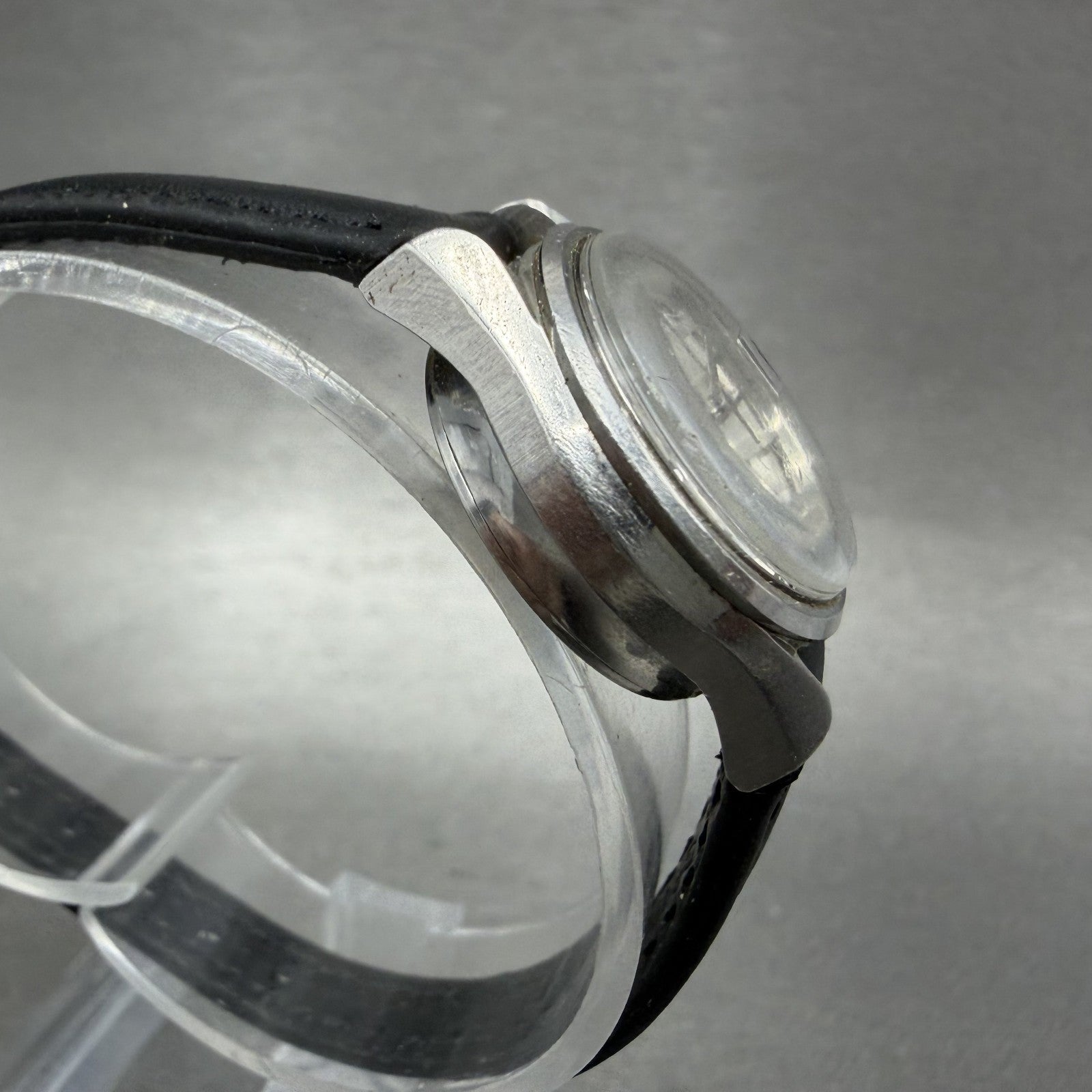 Seiko Automatic Watch Women 23mm Silver Dial Silver Tone Date 2205-0250 Runs3