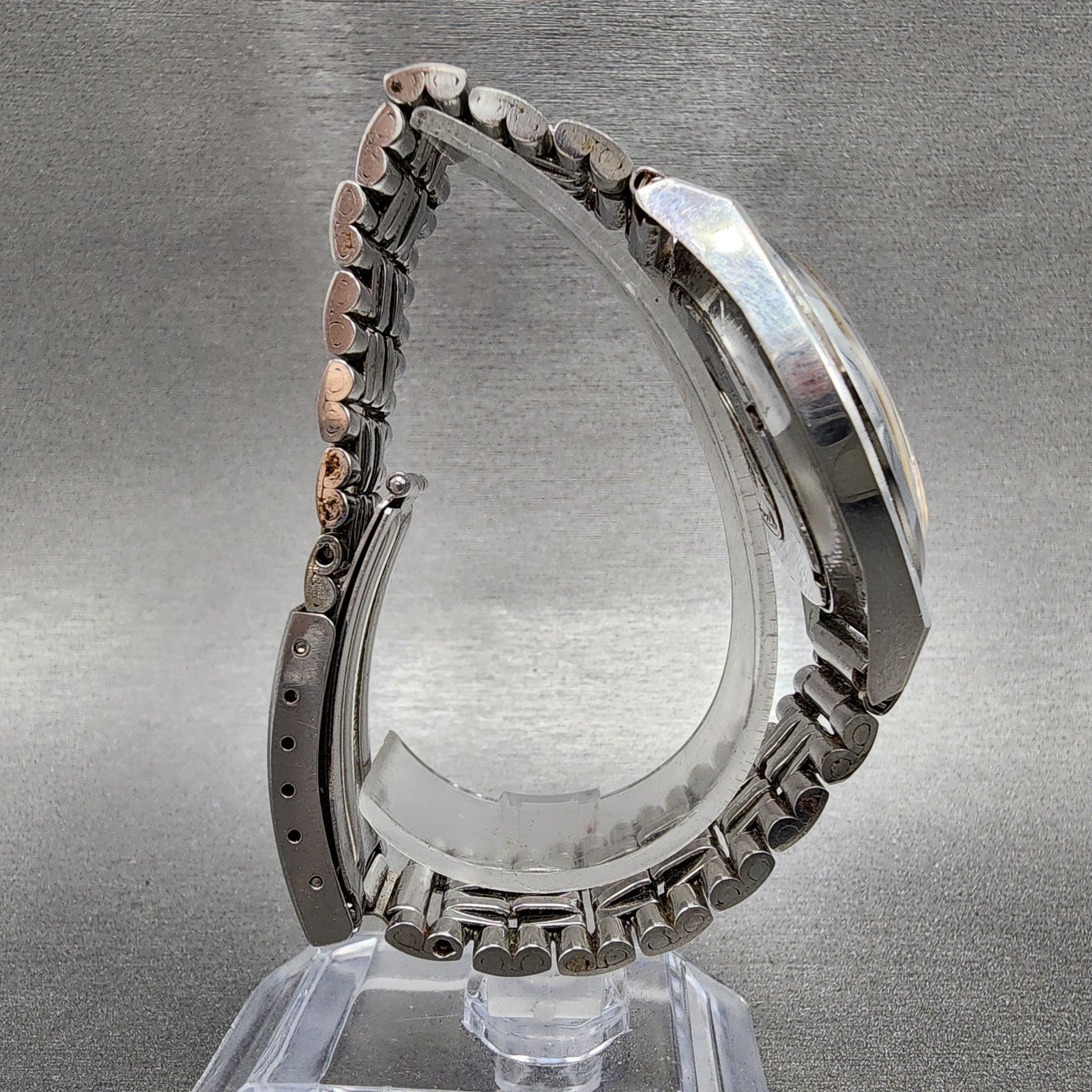 Orient AAA Deluxe Crystal Watch Men 35mm Silver Dial Steel Daydate Automatic8