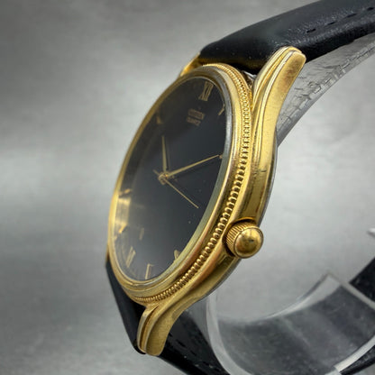 Citizen Watch Men 34mm Black Dial Gold Tone Round 6031-S32984 New Battery2