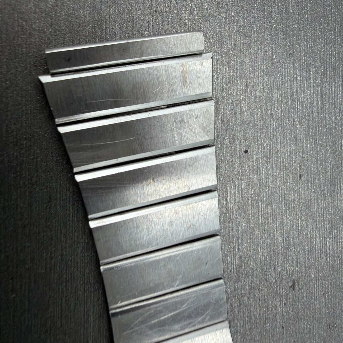 Seiko SQ Bracelet 21mm Stainless Steel Tri Folding Clasp Z1157 Vintage Japan B1
