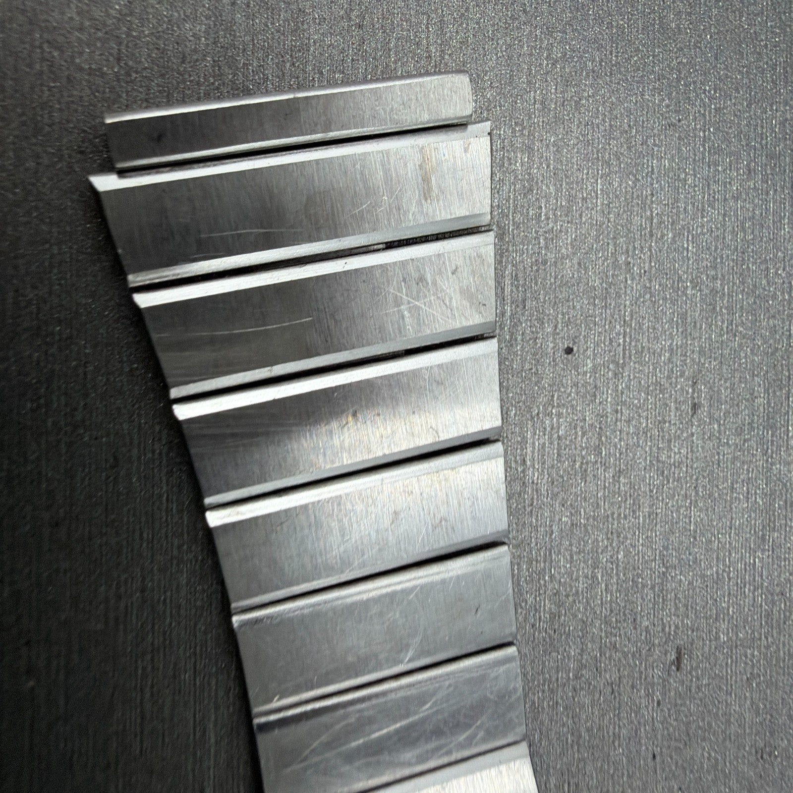 Seiko SQ Bracelet 21mm Stainless Steel Tri Folding Clasp Z1157 Vintage Japan B1