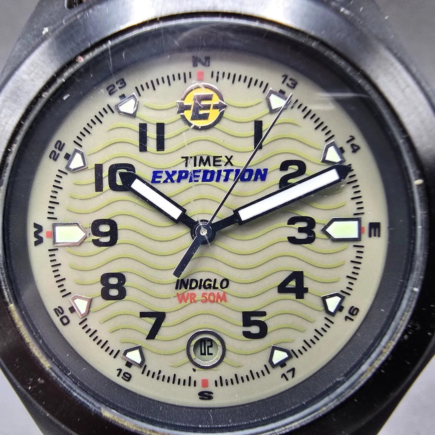 Timex Expedition Watch Men 39mm Green Dial Black Tone Date T47012 New Battery1
