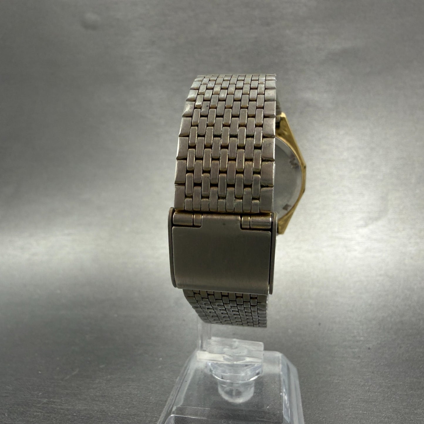 Seiko SQ Watch Men 35mm Brown Dial Gold Tone Daydate 7123-8140 New Battery7