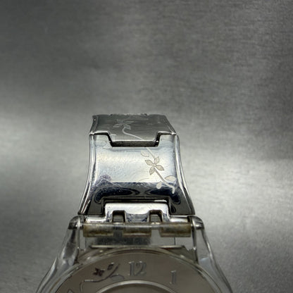 Swatch Climber Flowery Watch Women 34mm Silver Dial Clear Tone SFK300G New Batt4
