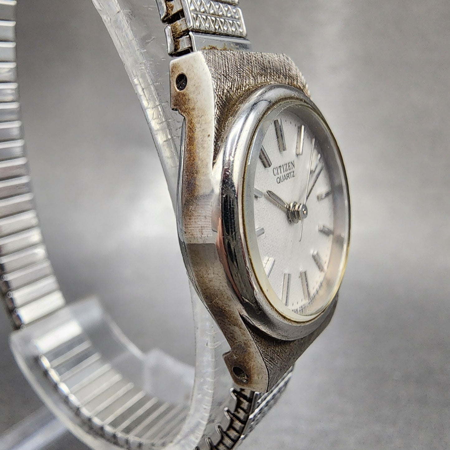 Citizen Watch Women 20mm Silver Dial Silver Tone 2951293851 New Battery3