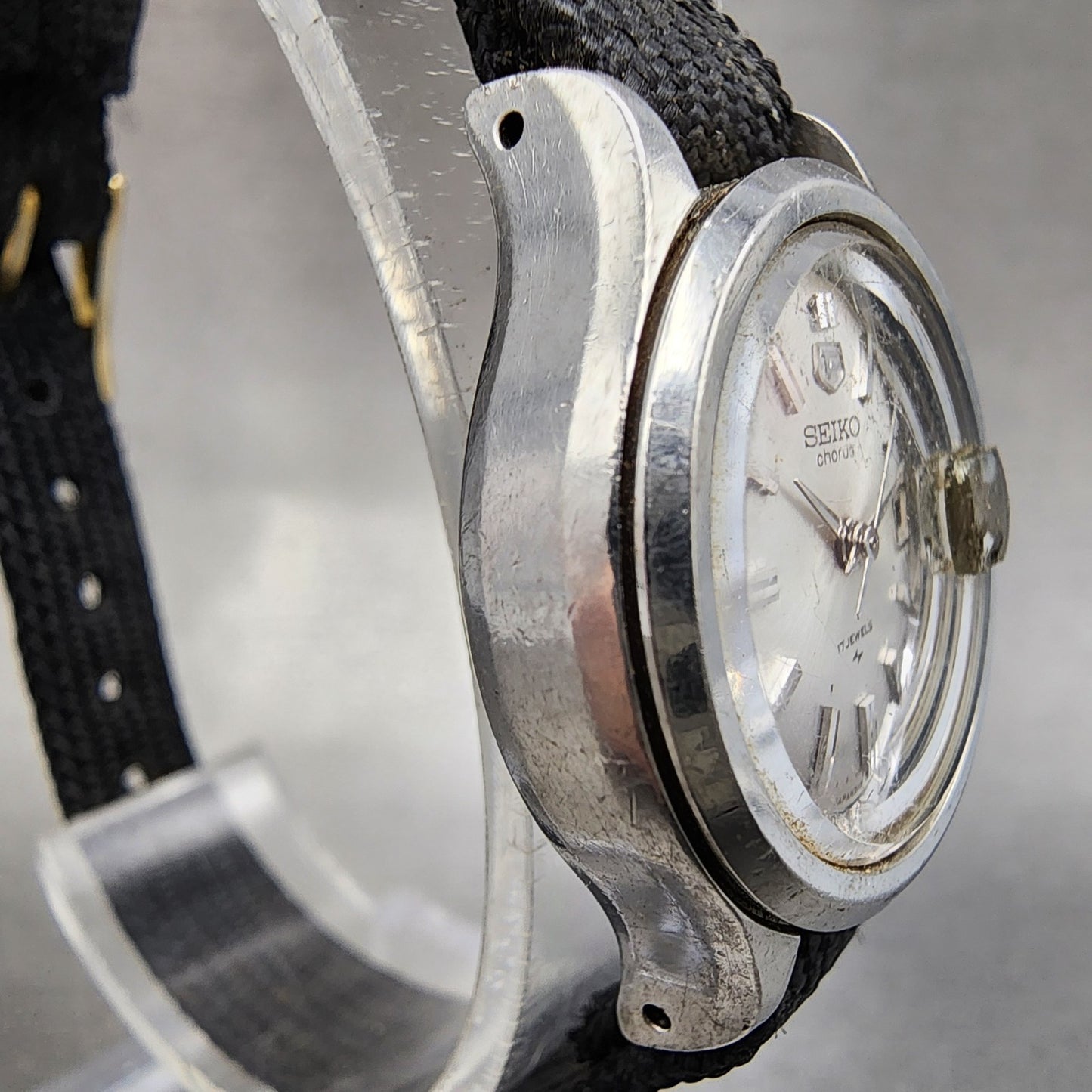 Seiko Chorus Watch Women 25mm Silver Dial Steel Date Manual 21180200 Runs VTG3