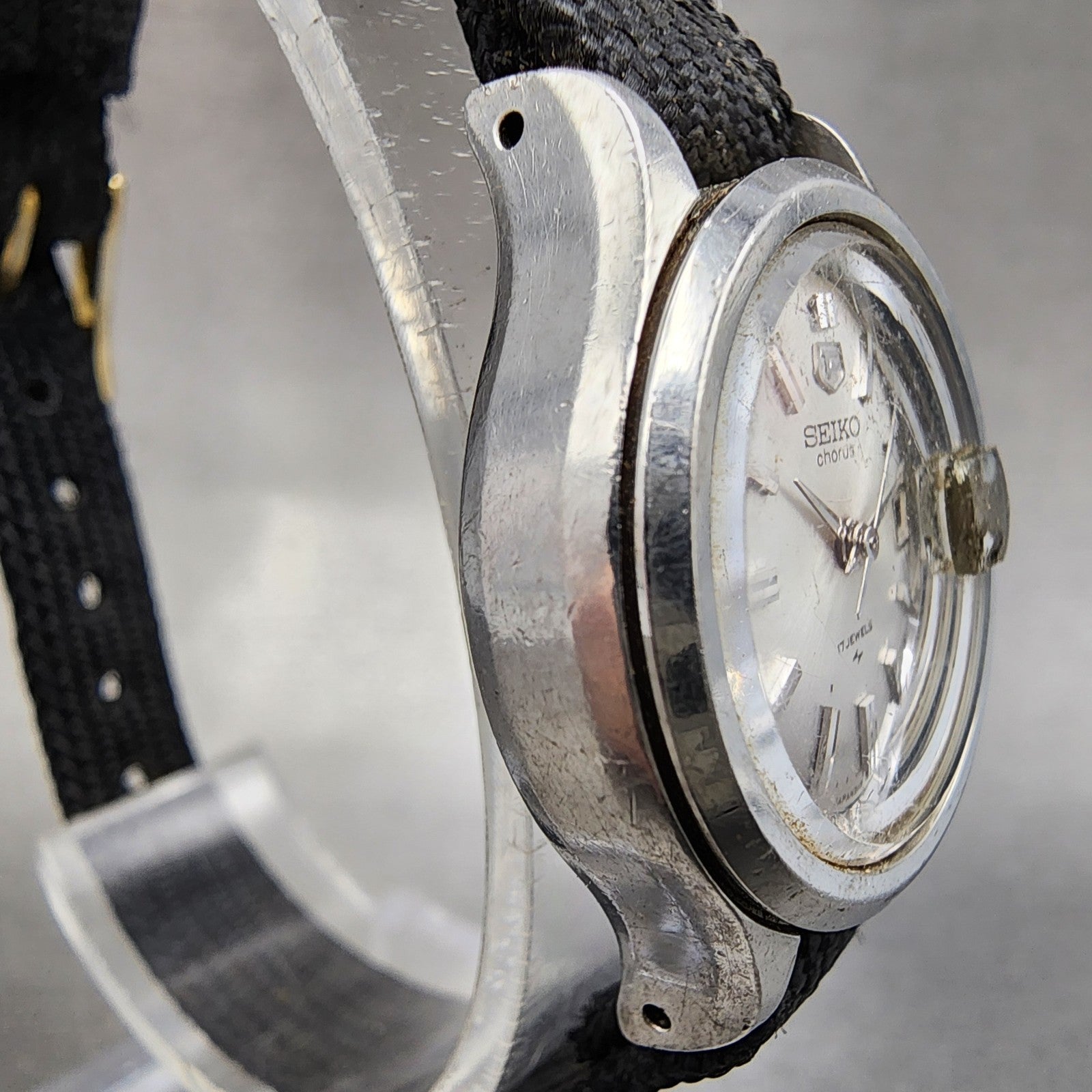 Seiko Chorus Watch Women 25mm Silver Dial Steel Date Manual 21180200 Runs VTG3