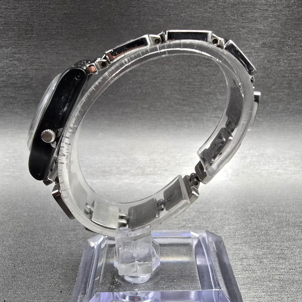 Swatch Chessboard Watch Women 25mm Cream Dial Black Case LB160G New Battery CH26