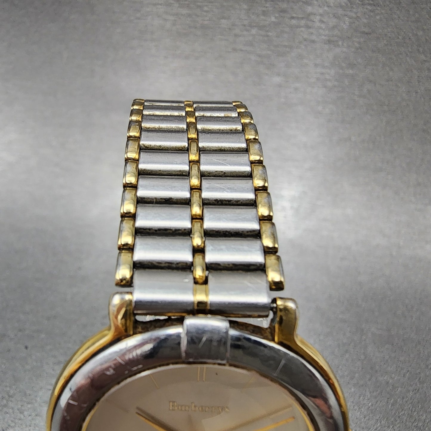 Burberry Watch Men 32mm Champagne Dial Two Tone Round 4630-E60795 PARTS