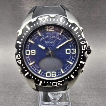 Tommy Bahama Relax Dive Watch Men 43mm Blue Dial Steel Ana Digi RLX1004 PARTS2