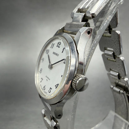 Seiko Watch Women 21mm Silver Dial Silver Tone Round 2220-0020 Manual Runs MFT2