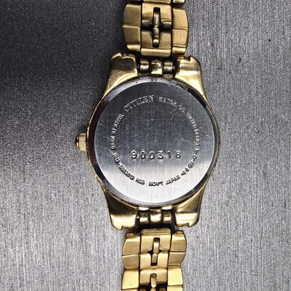 Citizen Watch Women 24mm White Dial Gold Tone Date Round 1012-S063612 New Batt10