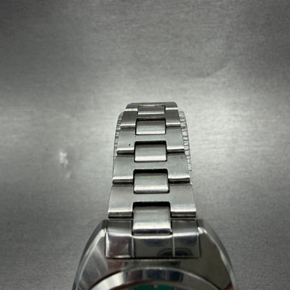 Seiko Automatic Watch Women 28mm Green Dial Silver Tone Date 2205-0610 Runs4