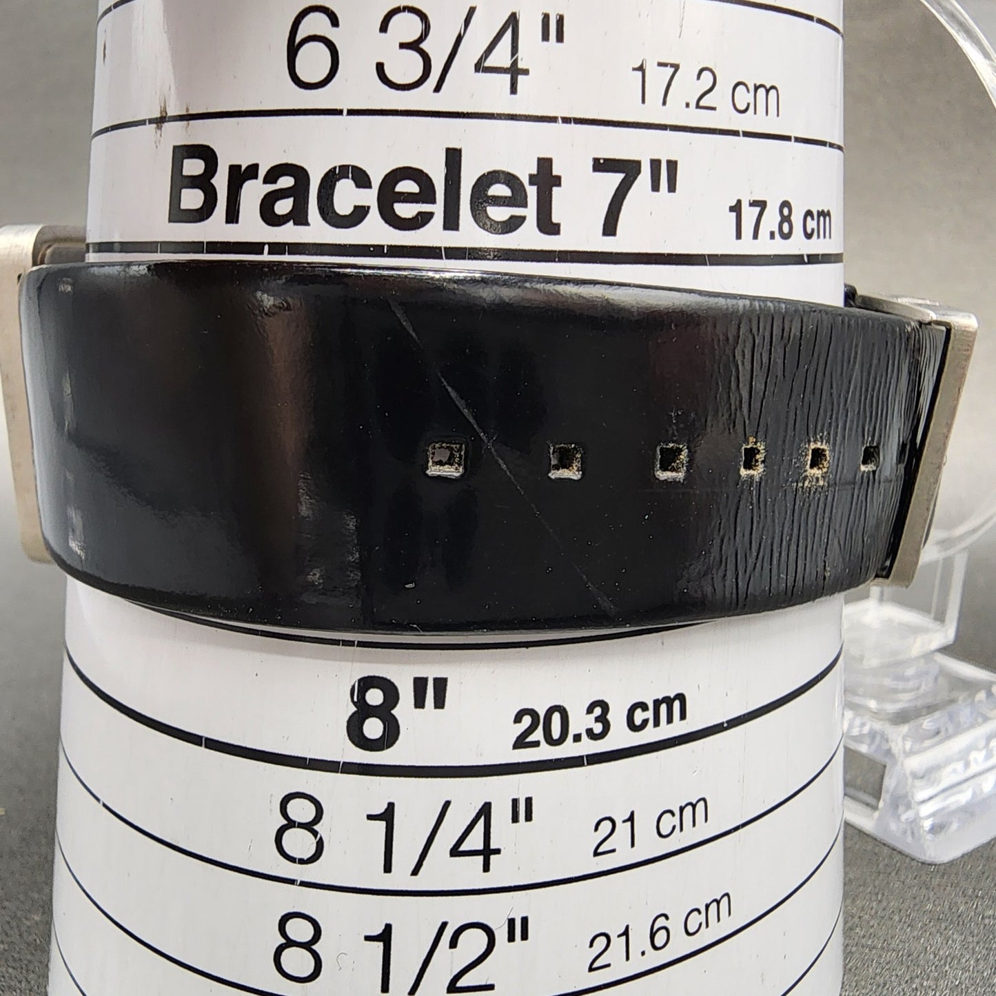 Calvin Klein Watch Women 30mm Black Dial Silver Tone Square Leather New Battery10