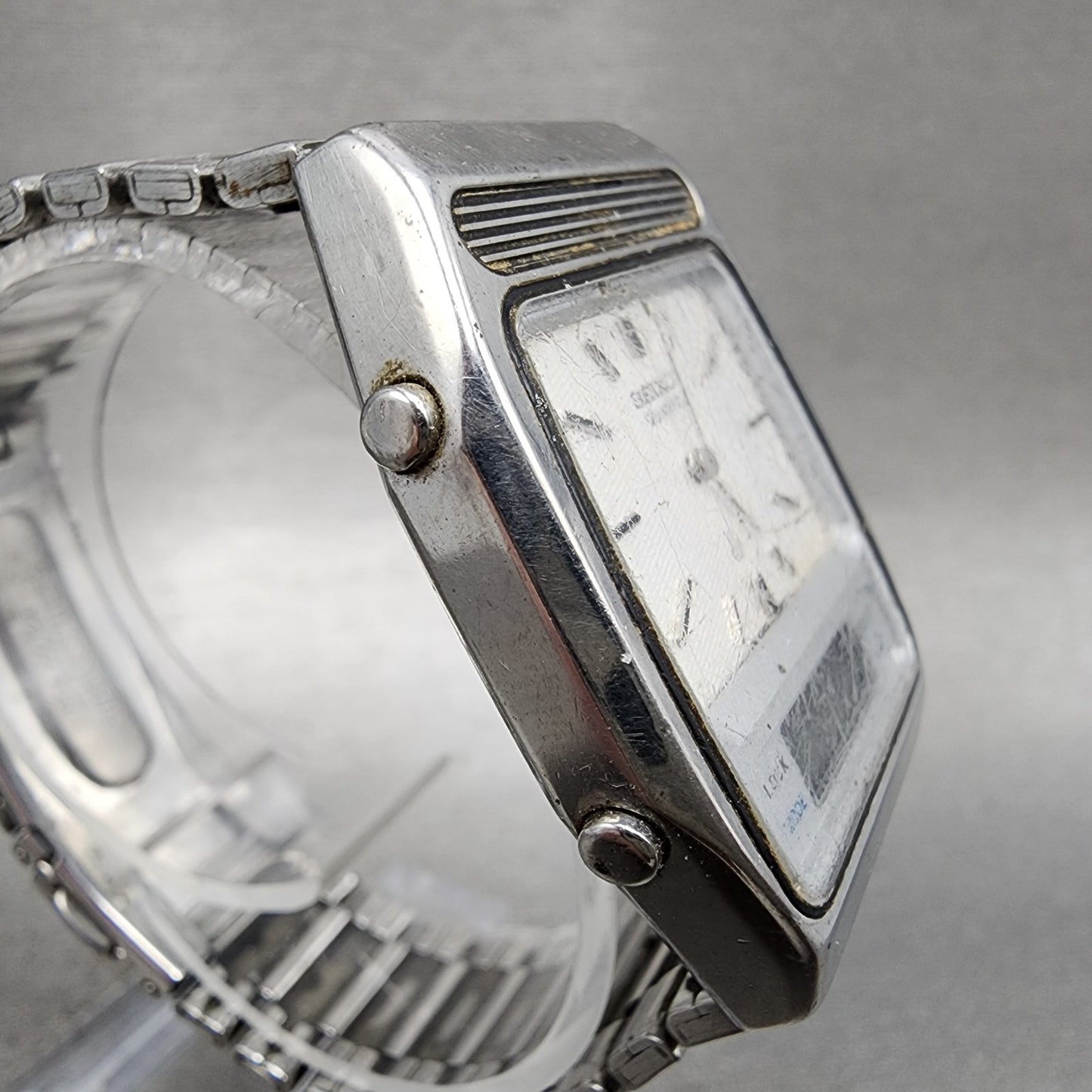 Seiko Analog Digital Watch Men 32mm White Dial Steel H2595010 PARTS4