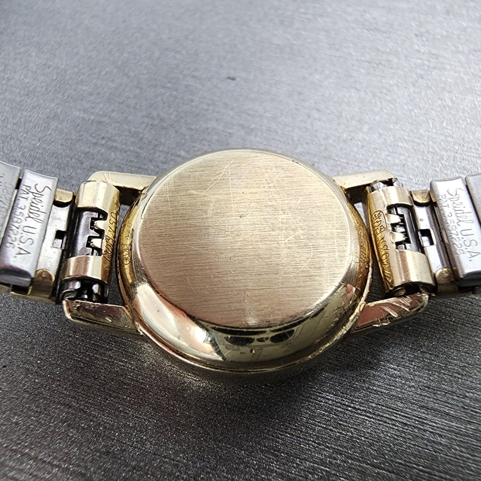 Omega De Ville Watch Women 20mm Gold Dial 10K Gold Filled Round 5910040 New bat9