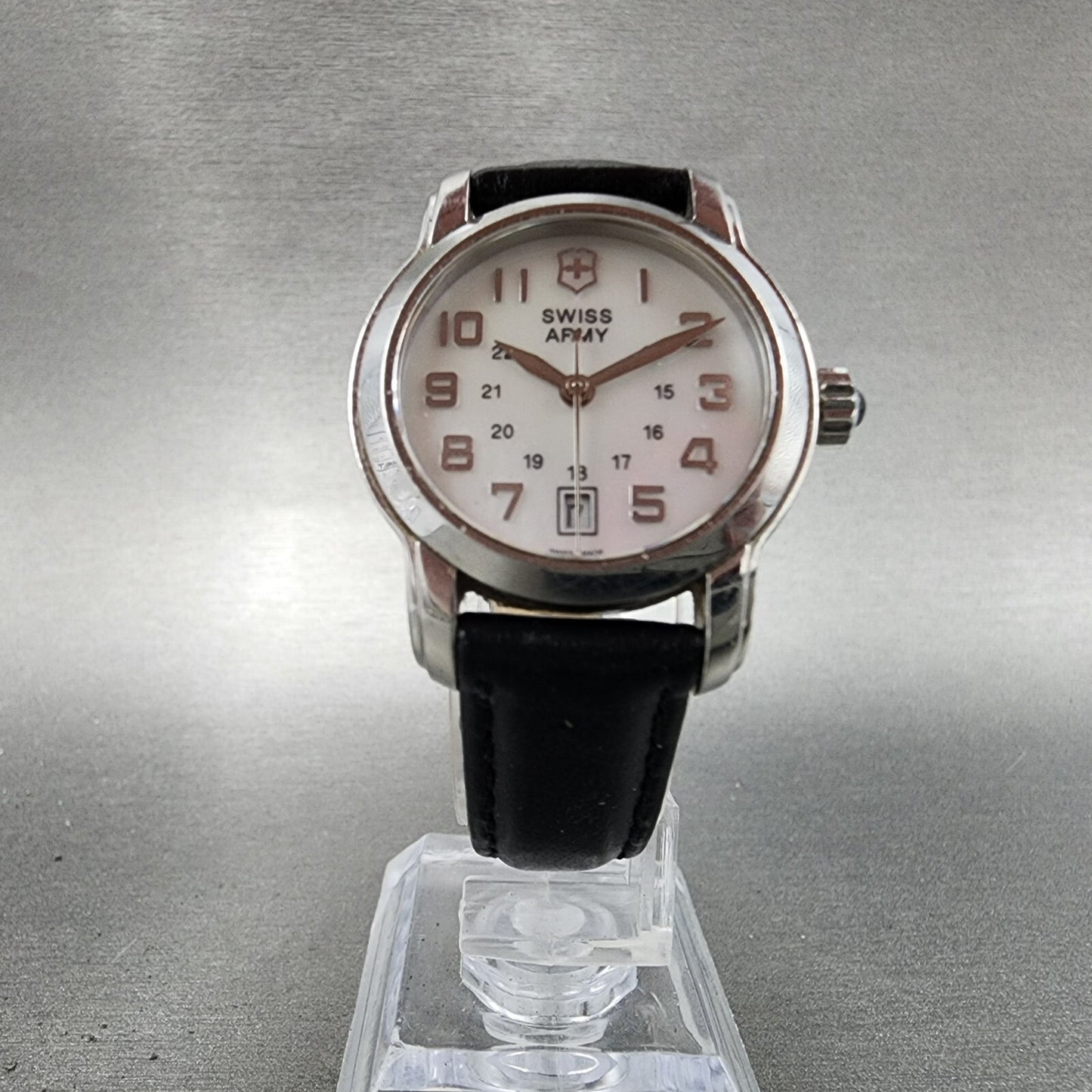 Victorinox Swiss Army Vivante Watch Women 28mm MOP Dial Steel Date Round New Bat6