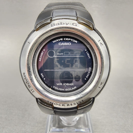 Casio Baby-G Watch Women 38mm Digital Black tone Round Solar BGT-2600J