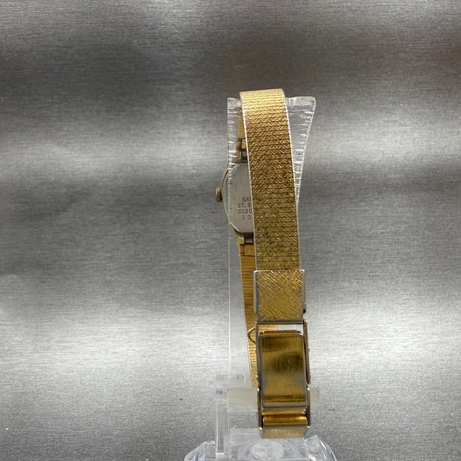 Seiko Watch Women 16mm Champagne Dial Gold Tone 2C20-5389 New Battery Vintage7