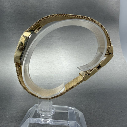 Armitron Deauville Watch Men 31mm Champagne Dial Gold Tone Date PARTS VTG7