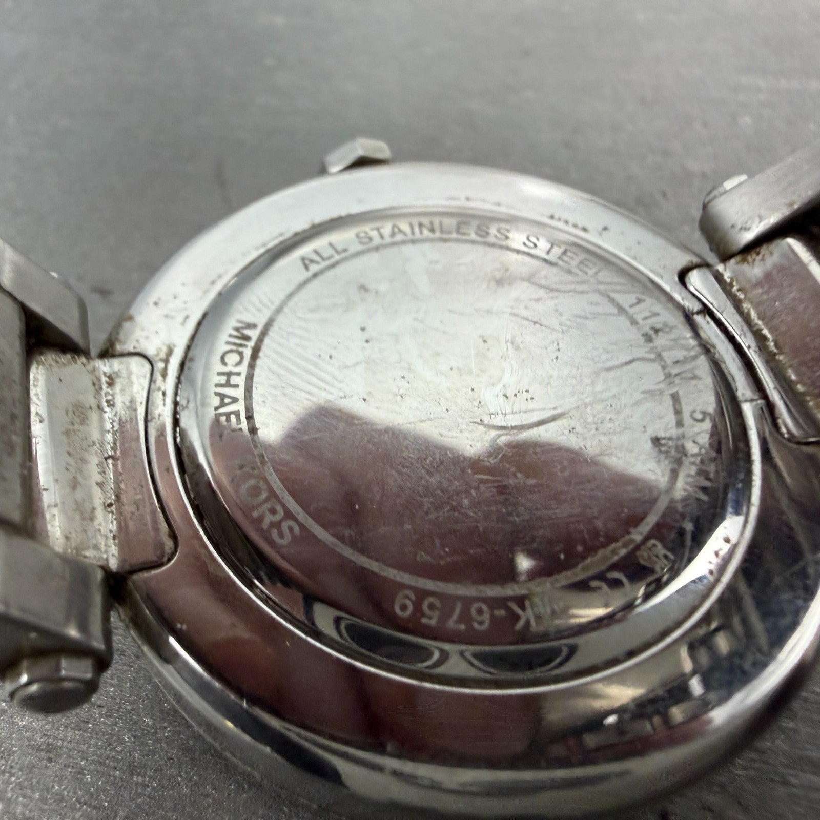 Michael Kors Parker Watch Women 39mm White Dial Steel Daydate MK-6759 New Batt9