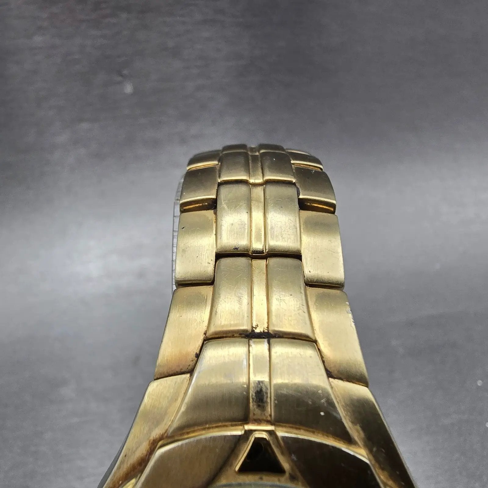 Seiko Watch Men 38mm Brown Dial Gold Tone Date Round 7N42-0BC0 PARTS Vintage5
