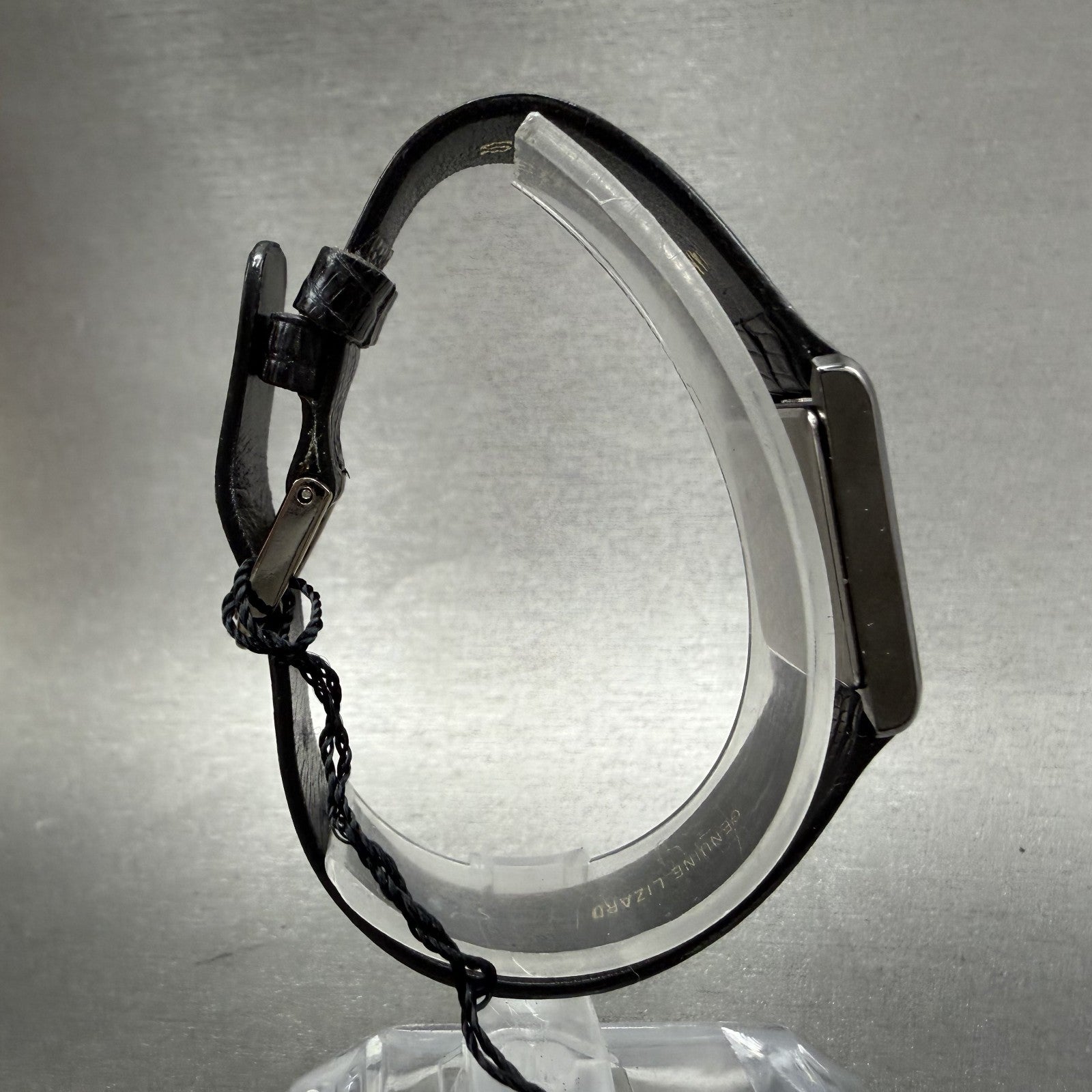 Seiko Tank Watch Women 18mm MOP Dial Black Tone Rectangle 1N005C89 NOS Runs Box8
