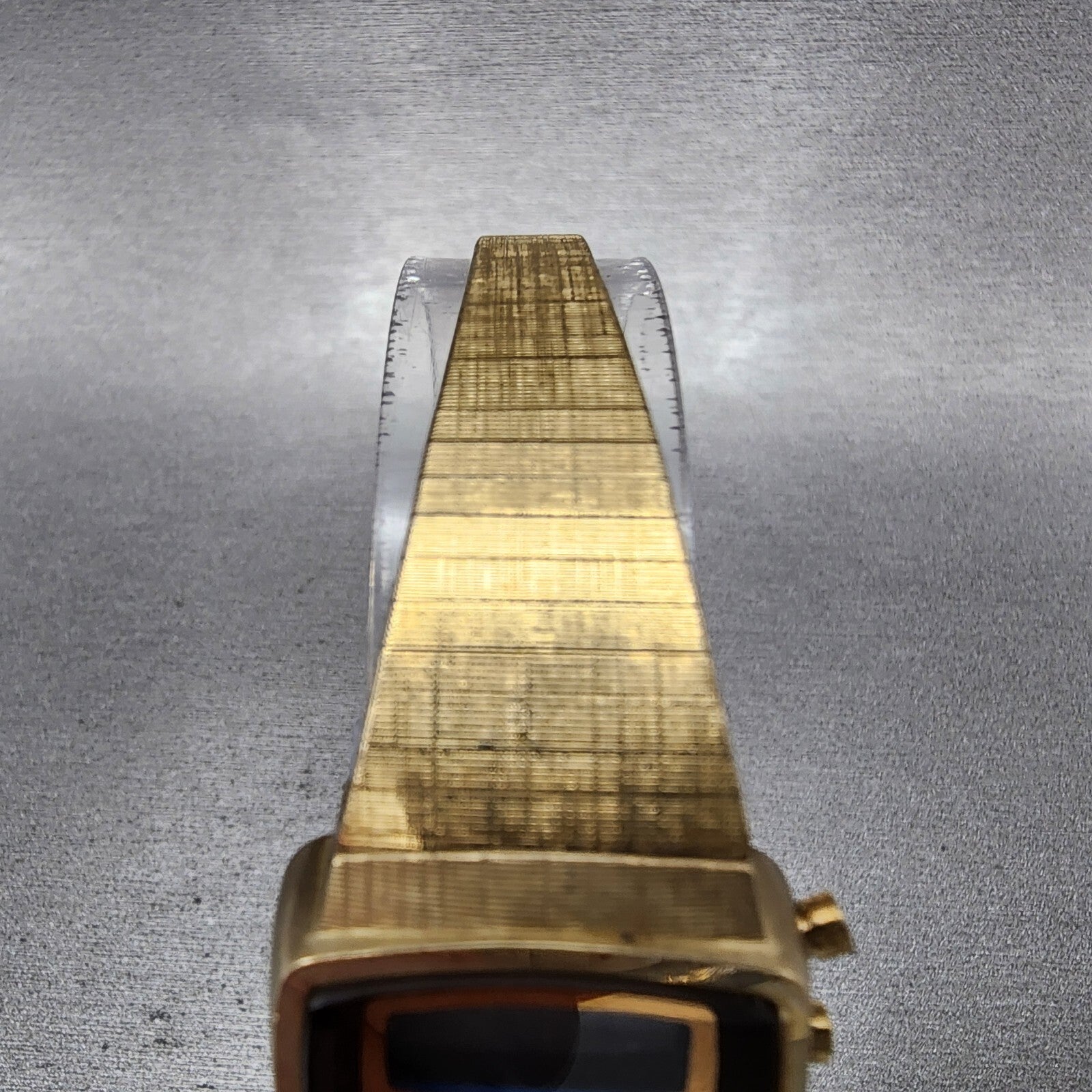 Hamilton Digital Watch Women 23mm LCD Brown Dial Gold Tone PARTS5