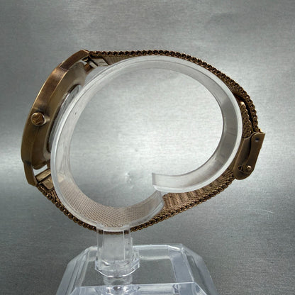 MVMT Boulevard Watch Women 38mm MOP Dial Rose Gold Tone Mesh Band New BatteryLK6