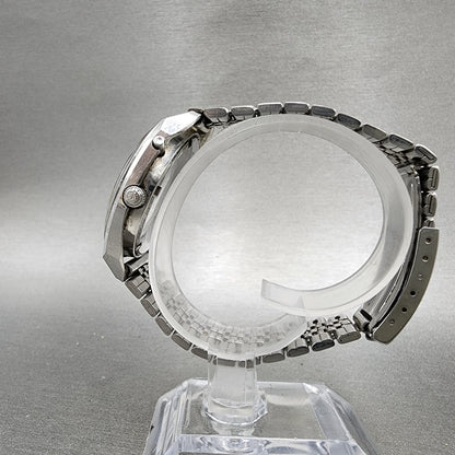 Orient AAA Deluxe Watch Men 37mm White Dial Silver Tone Daydate Cushion PARTS6