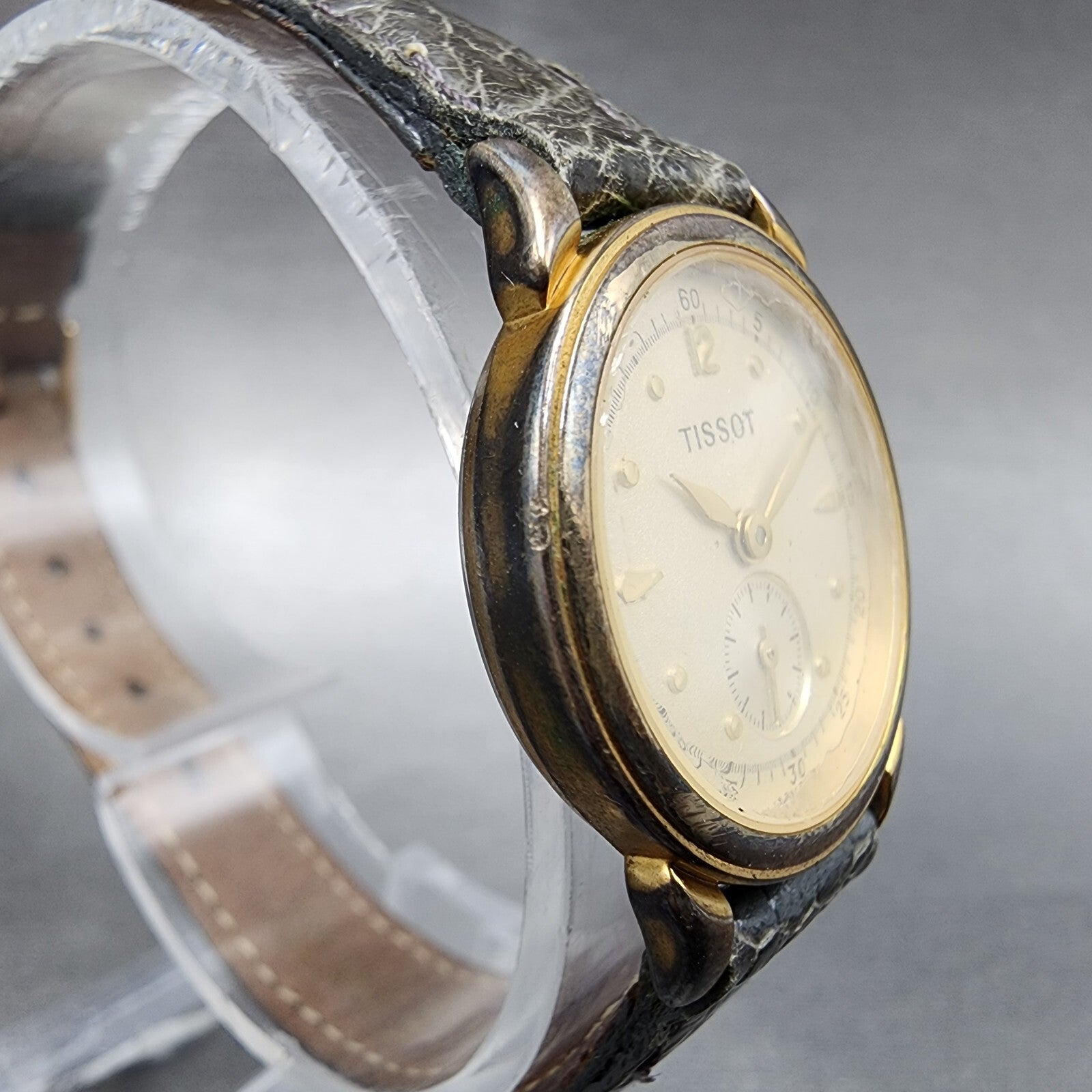 Tissot Watch Women 23mm Champange Dial Gold Tone Small Seconds New Battery3