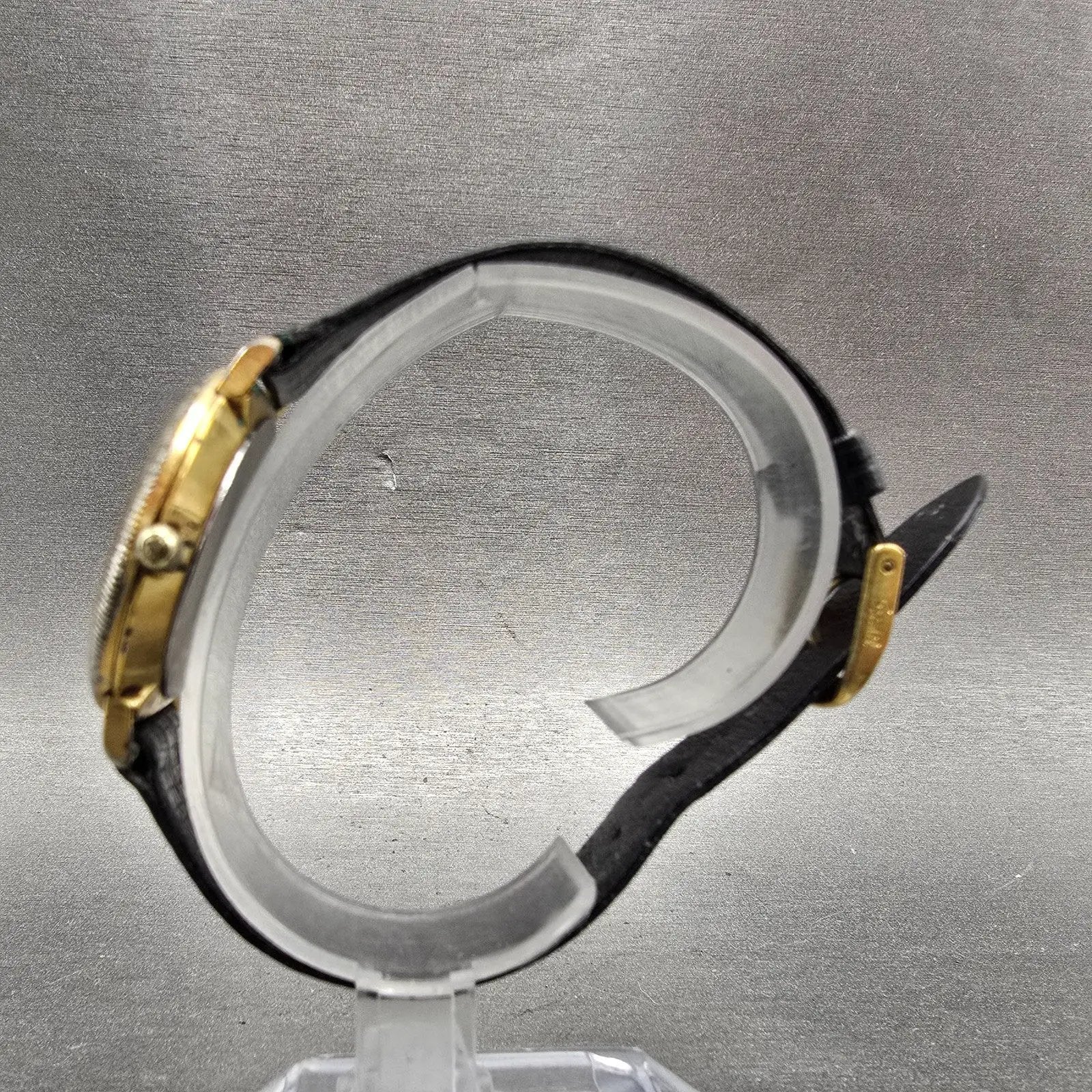 Seiko Watch Men 33mm Silver Dial Gold Tone Round READ!!!! 7800-9039 New Battery6