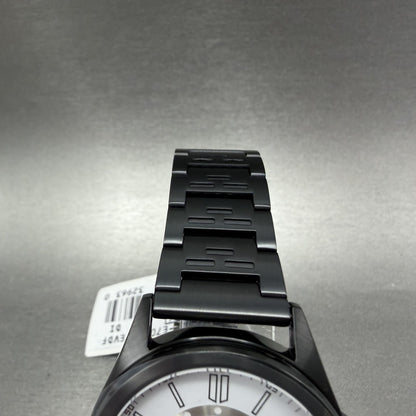 Casio MTP-E700 Watch Men 39mm White Dial  Black Tone Date Metal Bracelet Round4