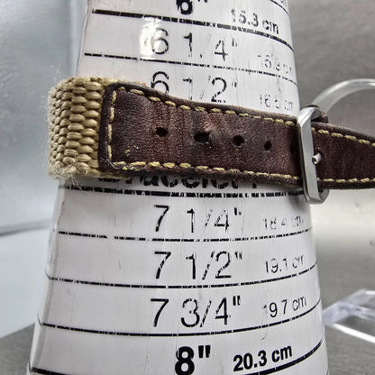 Victorinox Swiss Army Yeoman Watch Women 30mm Brown Dial Black Tone Date PARTS11