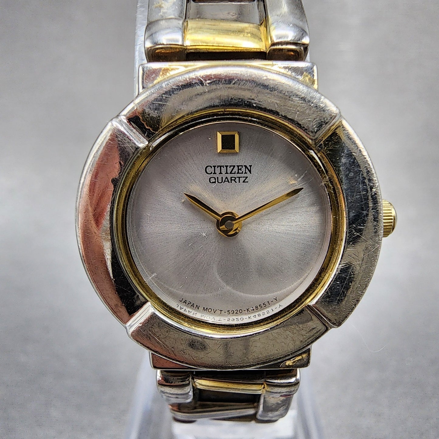 Citizen Watch Women 22mm Silver Dial Two Tone Round 5920K15656 New Battery1