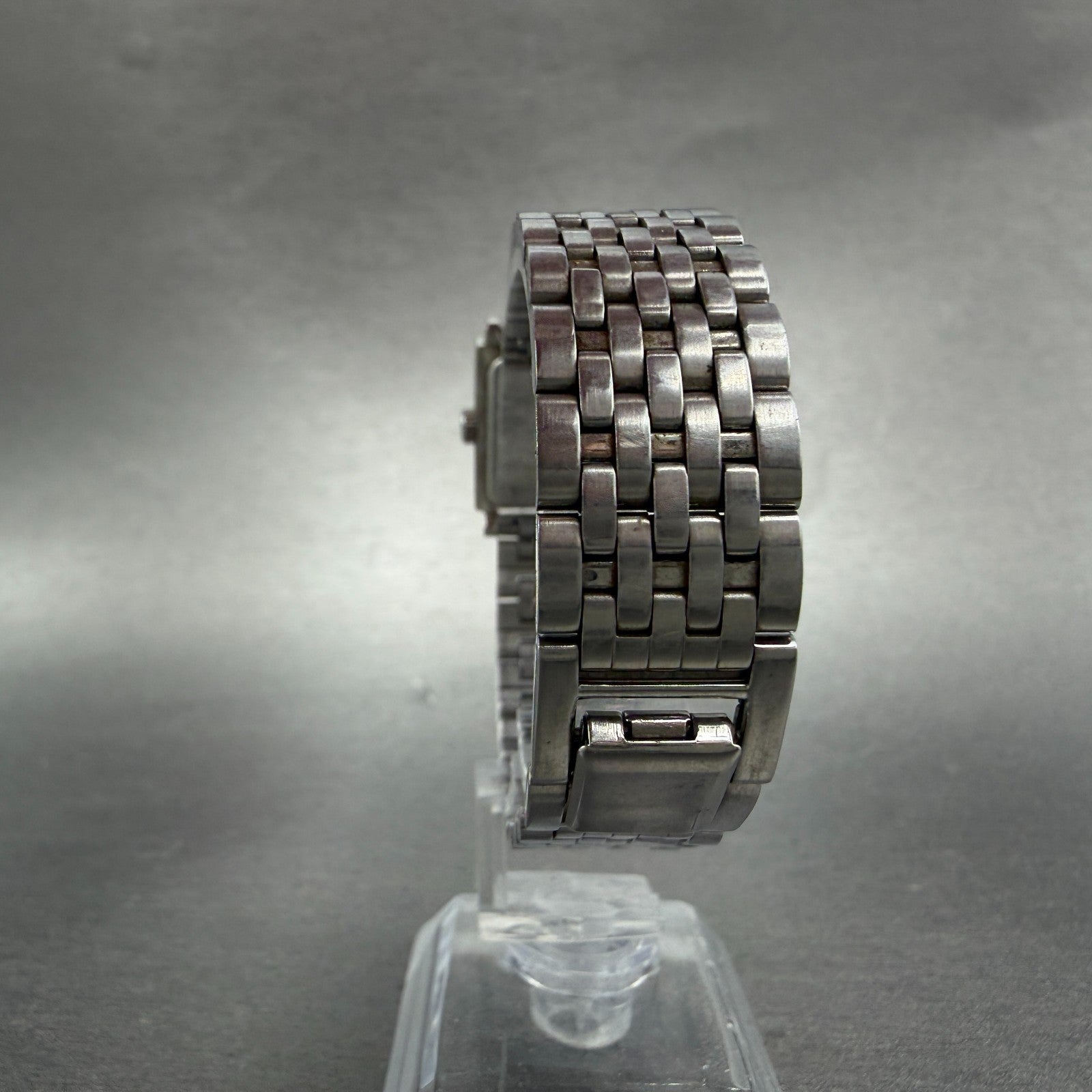 Seiko Tank Watch Women 20mm White Dial Silver Tone Square V400-6530 New Battery27