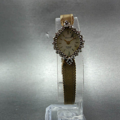 Armitron Deauville Watch Women 14mm Champagne Dial Gold Tone Oval PARTS6