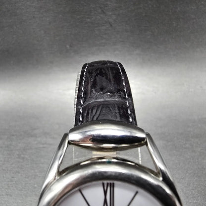 Gucci Horsebit Watch Women 30mm White Dial Steel 140.5 Round New Battery4