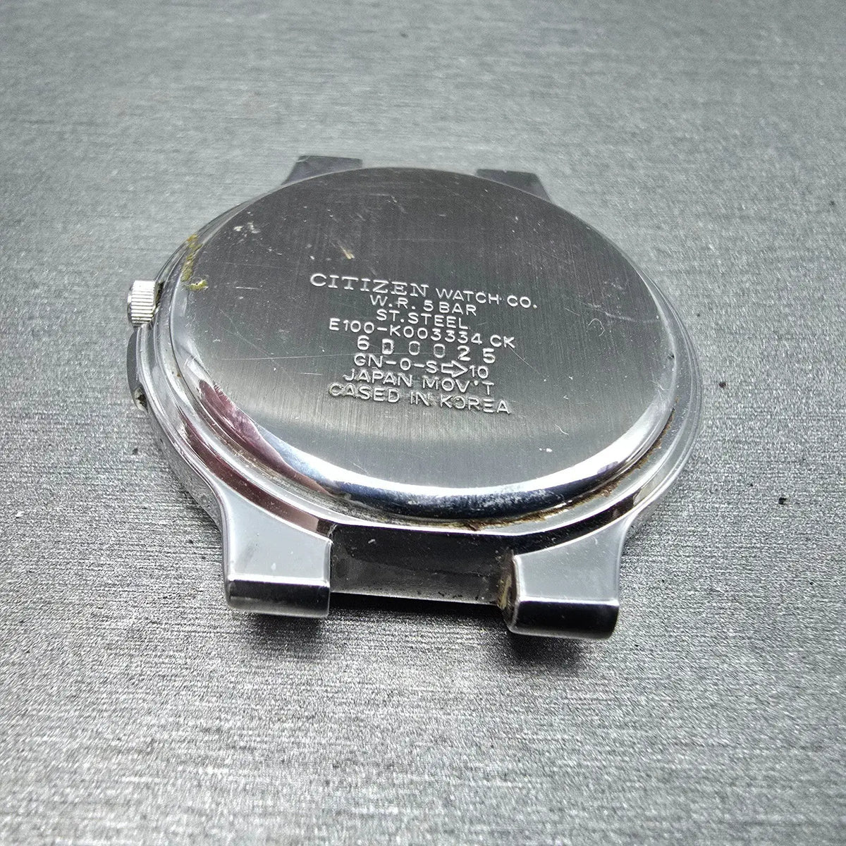 Citizen Eco-Drive Watch Men 36mm White Dial Steel Daydate E100-K003334 PARTS JP7
