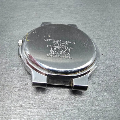 Citizen Eco-Drive Watch Men 36mm White Dial Steel Daydate E100-K003334 PARTS JP7