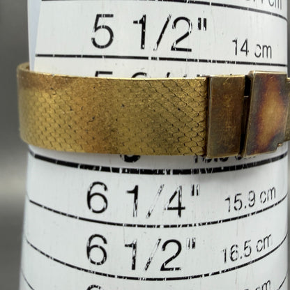 Seiko Lassale Tank Watch Women 17mm Champagne Dial Gold Tone 6730-5019 PARTS12
