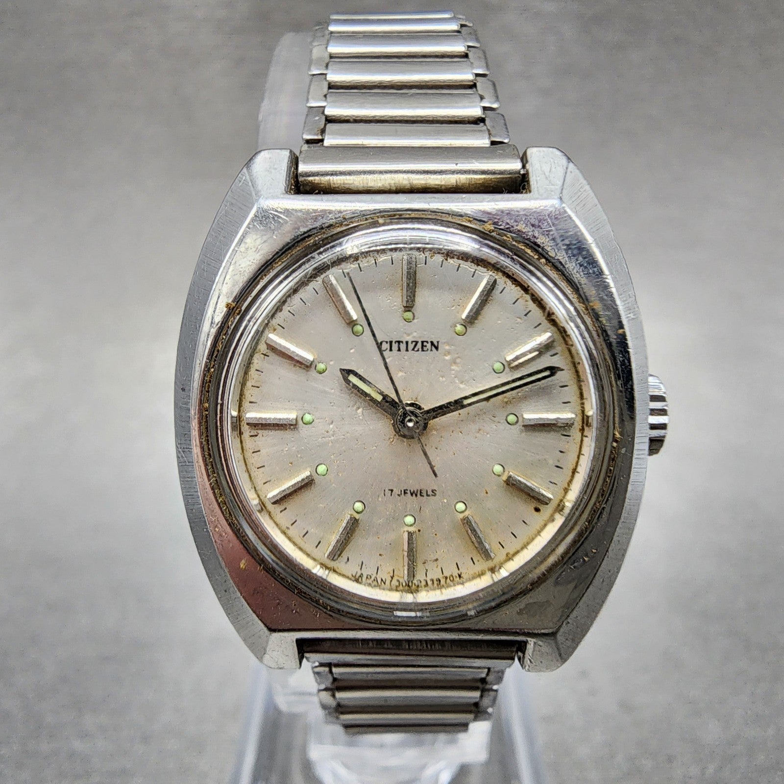 Citizen Watch Women 24mm Silver Dial Silver Tone Manual 552119 Runs0