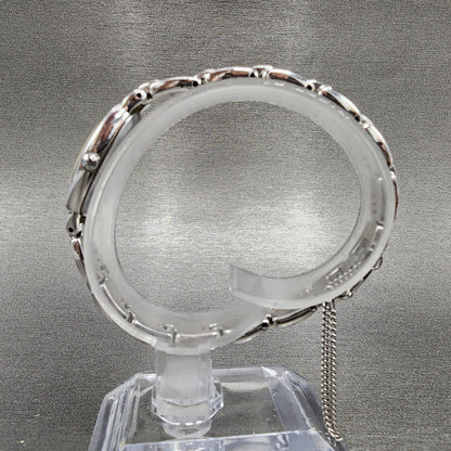 Seiko Tisse Watch Women 15mm White Dial Silver Tone Oval 2e207110 New Battery6