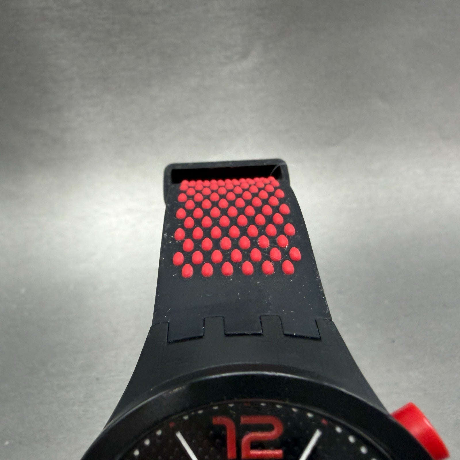Swatch Big Bold BBBlood Watch Men 47mm Black Dial Black Tone Round New Battery4