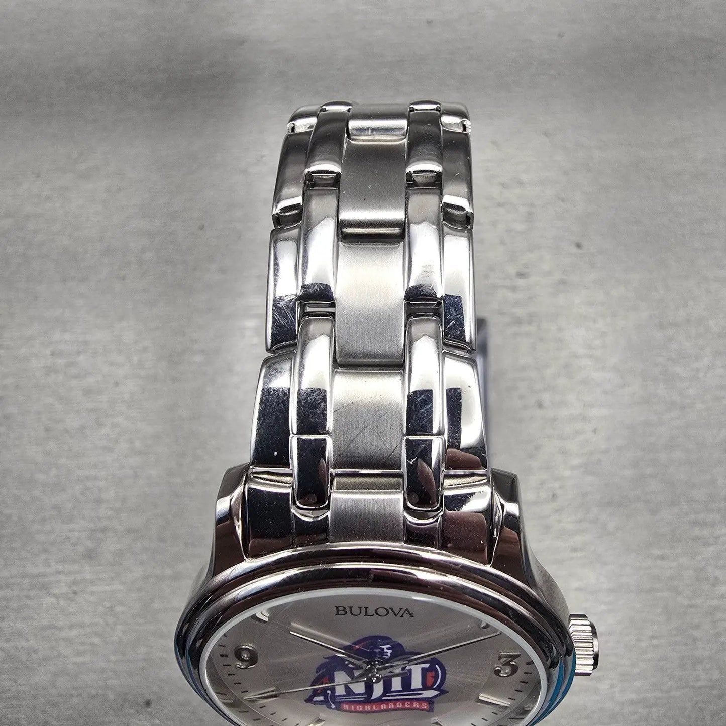Bulova NJIT Watch Men 38mm Silver Dial Silver Tone Round 96A000 New Battery4