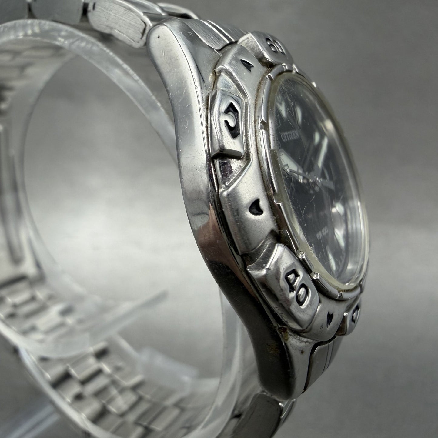 Citizen Dive Watch Women 28mm Black Dial Silver Tone Date 1012H22137 New Batt3